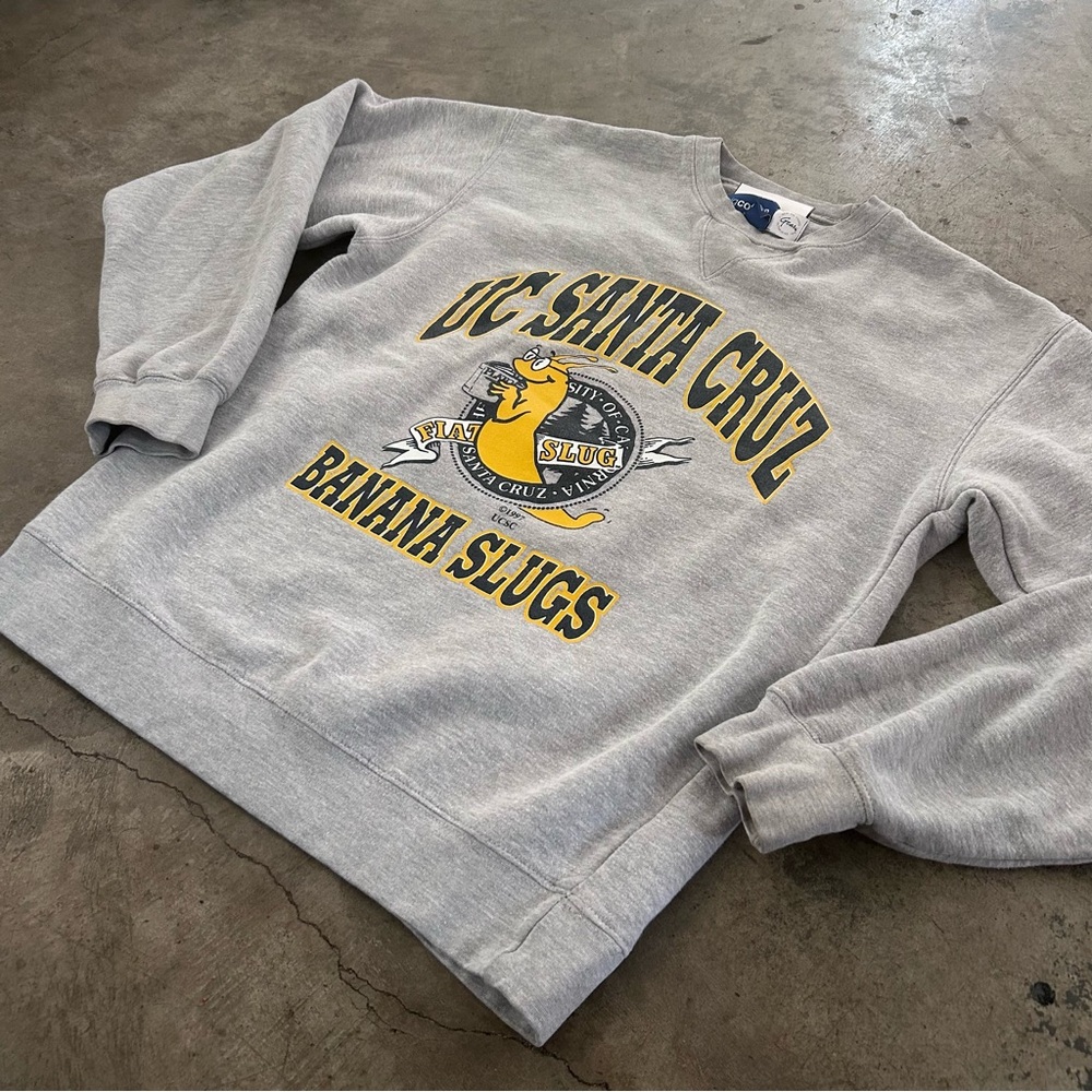UC Santa Cruz College Banana Slugs Crew Neck Sweatshirt